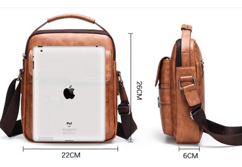 Mochila De Hombro De Piel Sintética Para Hombre