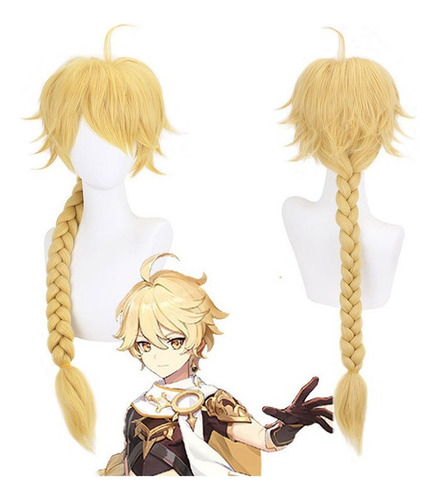 / Peluca Aether Genshin Impact Para Cosplay, Accesorios De