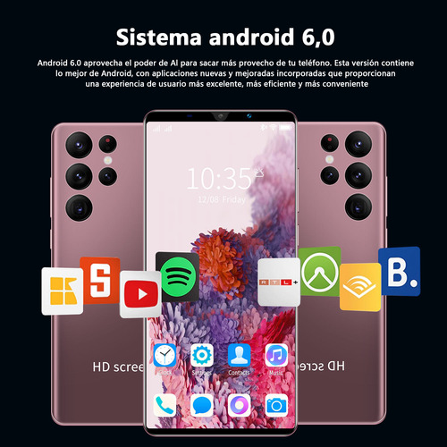Android Celulares S22+ 5.0 Pulgadas Barato Ram512b Y Rom4gb