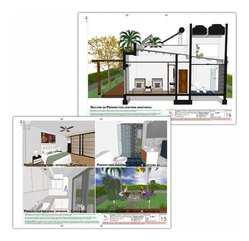 Plano De Casa Moderna Medidas Diseño Color 168m2