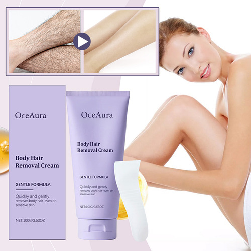 Creme De Depilação Facial Seguro Para Peles Sensíveis Com Pa