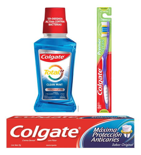 Kit Combo Higiene Bucal Colgate