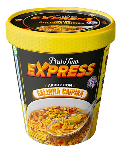Arroz Prato Fino Express Galinha Caipira 80gr - Kit Com 2