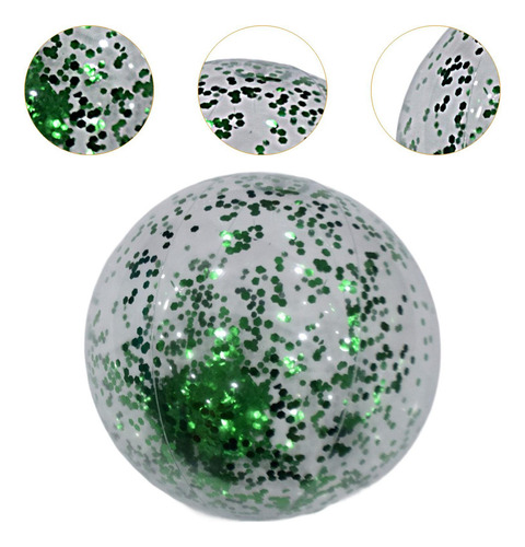 Pelota De Playa Inflable, Juguete De Playa, Juego 60cm Verde