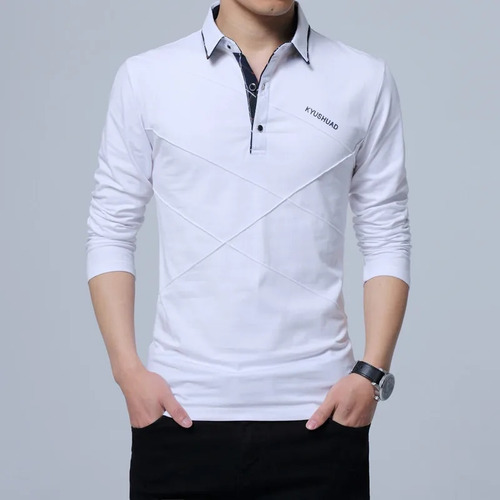 Camiseta Larga A Rayas Para Hombre, Camiseta Casual De Algod