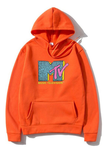 Moletom Com Capuz Mtv Para Homens E Mulheres Streetwear 2024