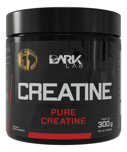 Creatina Monohidratada em Pote 300g 100% Pura Dark Lab