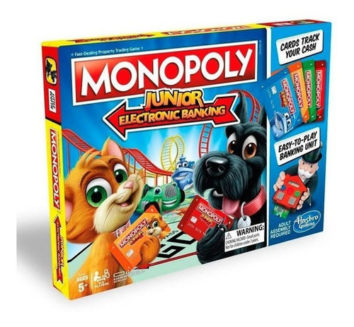 Juego De Mesa Monopoly Junior Banco Electrónico E1842