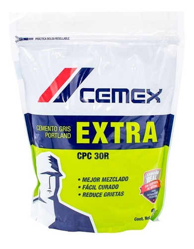 Cemento Extra Gris Cemex 2 Kg