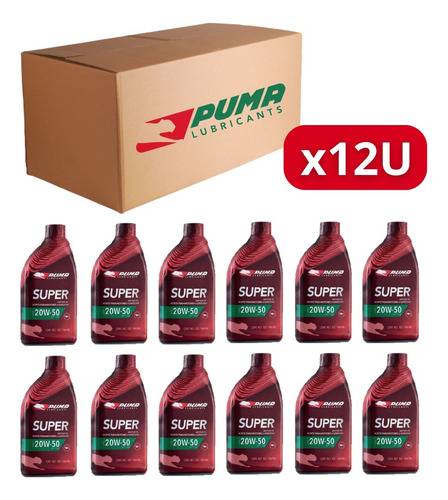 Aceite Puma Super 20w50 X1l (caja X12 Unidades)