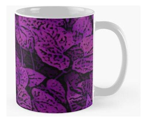 Taza X4 Hojas Moradas Calidad Premium