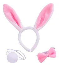 Comprar Conjunto Disfraz De Conejo Halloween Orejas Collar Y Cola