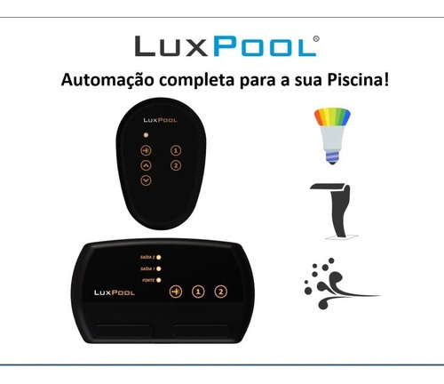 Automação Piscina Luxpool Módulo Rgb Com 2 Saídas Auxiliares