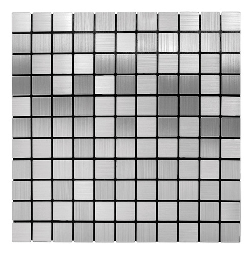 Mosaico Autoadherible Para Pared Tipo Acero/ 33pz (3m2)