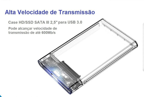 Imagem 3 de 4 de Case Adaptador Conversor Para Ssd Hd Sata Usb 3.0