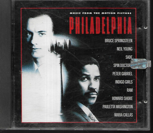 Philadelphia Music From The Motion Picture Sello Epic Cd