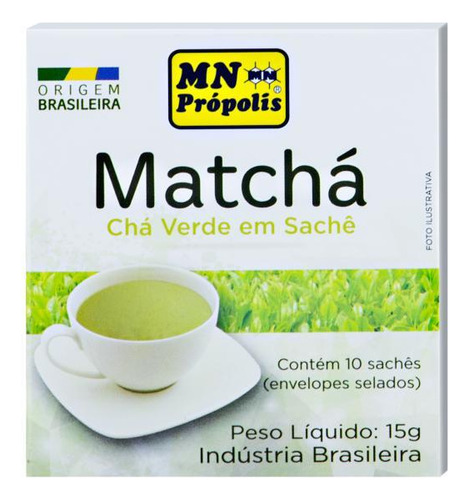 Kit 6x: Chá Verde Moído Matchá 10 Sachês Mn Food