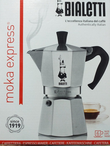Imagen 2 de 2 de Cafetera Bialetti Greca Expreso 6 Tazas Made In Italy Origin