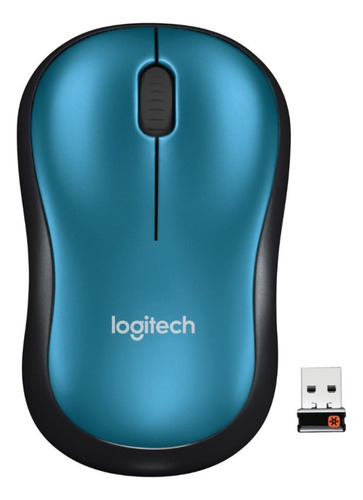 Mouse Inalambrico Logitech M185 1000 Dpi Usb 2.4ghz Azul