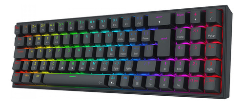 Teclado Gamer Redragon Rgb Wireless Bluetooth Abnt2 Preto