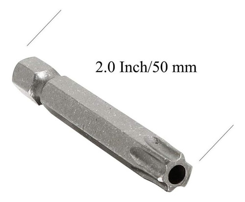 Xmhf1/4- Inch Hex Shank Torx T40 S2 Steel Security Screwdriv