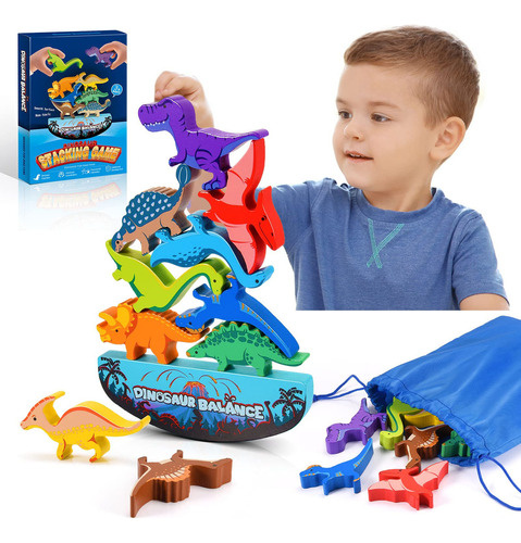 Toyos De Dinosaurio De Ipourup Para Niños 3-5: Toyos Montess Cantidad De Piezas 1