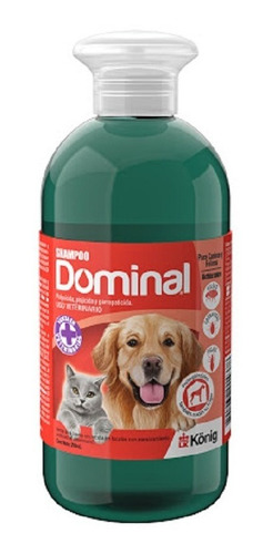 Shampoo Dominal Para Perros Y Gatos Anti Pulgas Y Garrapatas