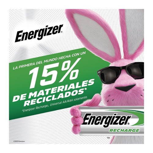 Imagen 5 de 8 de Pila AAA Energizer Recharge NH12-700 Cilíndrica