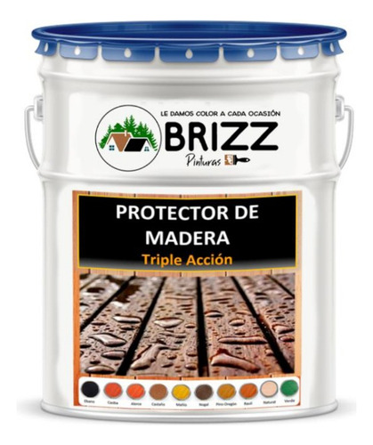 Protector De Madera Brizz - Color Pino Oregon Tineta 4gal