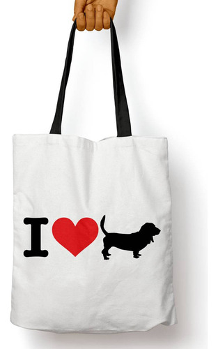 Bolso I Love My Basset Hound (d0980 Boleto.store)