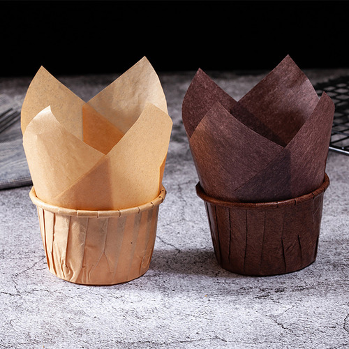 200 Moldes Para Hornear Magdalenas Con Forma De Flor (oscuro
