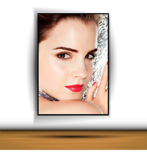 Cuadro Decorativo Emma Watson A0453 Negro