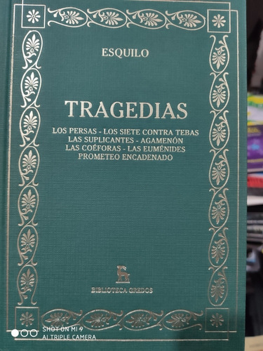 Esquilo - Tragedias - Libro Como Nuevo - Gredos
