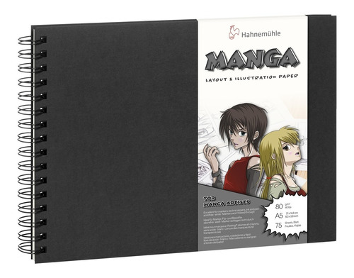 Hahnemühle Libro Anillado Manga A5 80g 75h