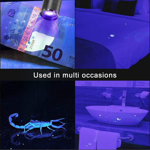 Imagen 7 de 9 de ¡ Linterna Uv Led Uv Ultravioleta Luz Negra Experimentos !!