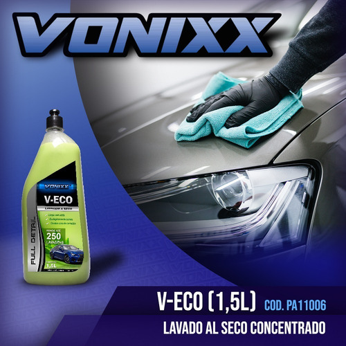 Imagen 2 de 7 de Vonixx | V-eco | Shampoo | Lavado En Seco Waterless | 1500ml