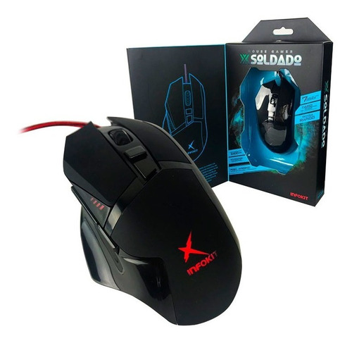 Mouse Gamer 6 Botões Iluminado Rgb Peso Interno 1,5 Gm-601