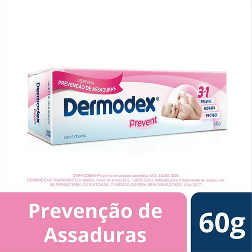 Creme Preventivo Assaduras Dermodex Prevent 60g Ganhe 25%