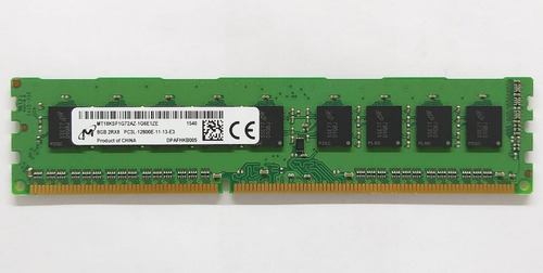 Imagem 7 de 9 de Memoria Servidor 8gb Pc3l 12800e Ecc Udimm Dell T110 2 Ii