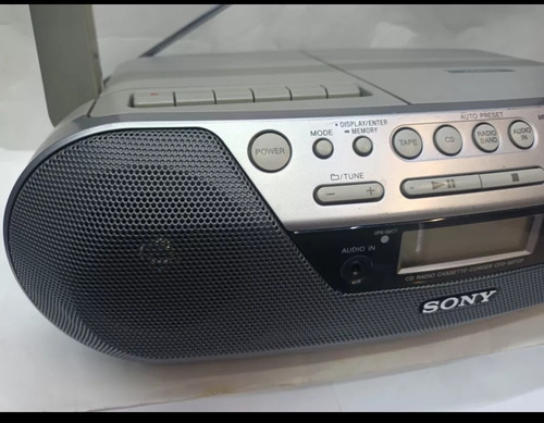 Radio Grabadora Sony Cfd-s07cp Cassete, Mp3 Gris (Usado)