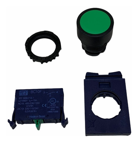 Pulsador Weg Green Face 1na 22mm Csw-Bf2 Ip66