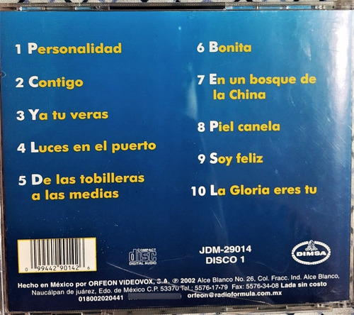 Cd Tin Tan Canciones De Sus Peliculas Vol 1 (Usado)