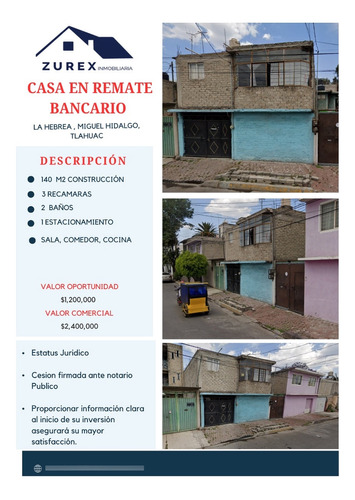 Casa En Venta Tlahuac!!! Remate 