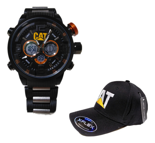 Combo Reloj De Pulsera Análogo/digital Cat + Gorra