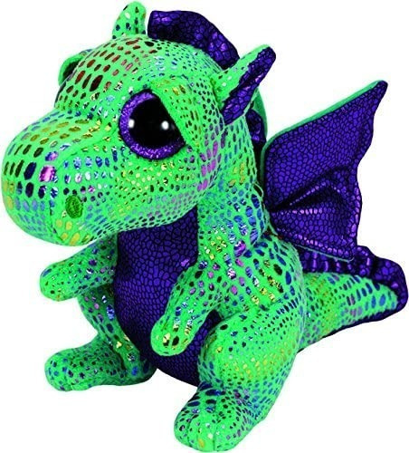 Ty Beanie Boos Cinder The Dragon Verde De Peluche