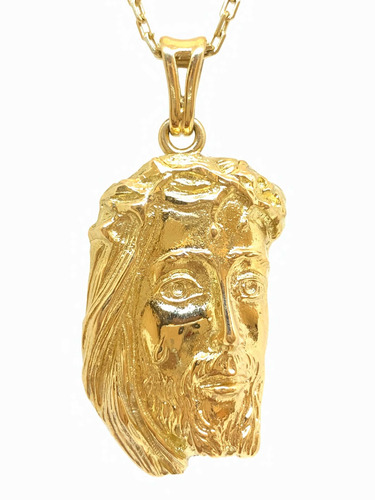 Dije Cara Jesús Cristo Oro 18k Macizo (dm17)