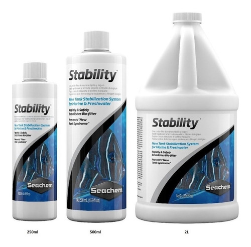 Imagen 4 de 4 de Seachem Stability 100ml Activador Biológico Ciclado Acuario