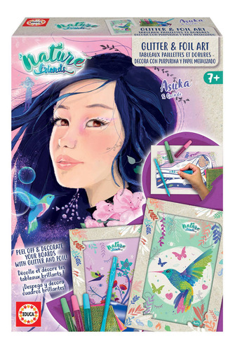 Juego Dibujo Glitter Y Brillantina Nature Friends Educa Ax ®