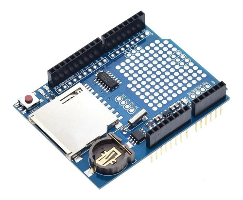 Datalogger Shield Sd Arduino Uno Modulo V1 + Pila Robotica 