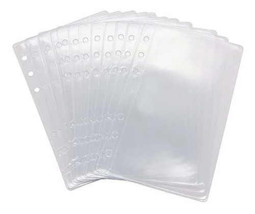 Folios A6 Plastico Transparente 6agujeros X12u